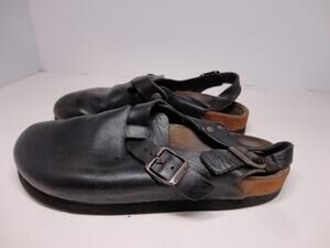 Vintage Birkenstock Clog Sandals Closed Toe Womens Size 8.5 Leather Slingback